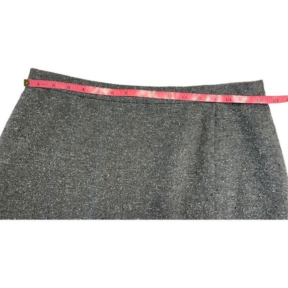 J.Jill woman’s 14 gray tweed wool blend blazer skirt set casual career - Picture 9 of 15